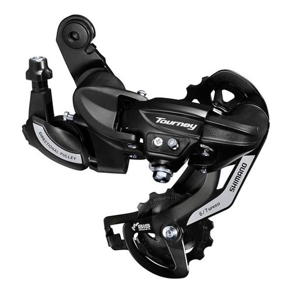 dérailleur arrière shimano rd ty500 tourney 6 7v chape longue noir (direct mount)